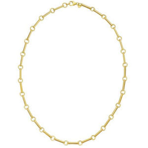 14K Long Bar Link Chain